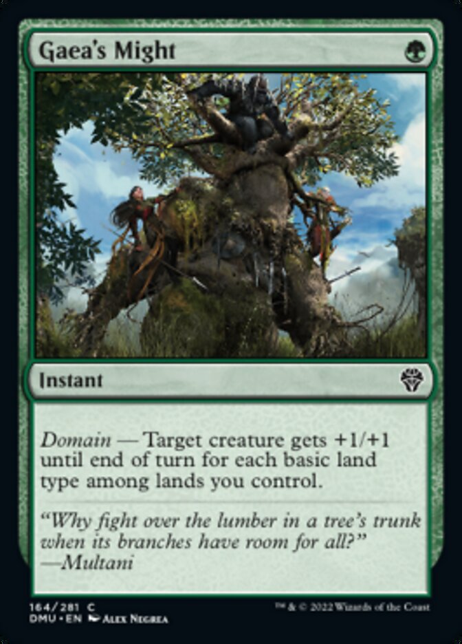 Gaea's Might [Dominaria United] | Dumpster Cat Games