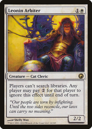 Leonin Arbiter [Scars of Mirrodin] | Dumpster Cat Games