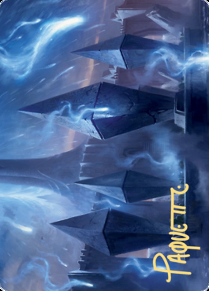 Sea Gate Restoration Art Card (Gold-Stamped Signature) [Zendikar Rising Art Series] | Dumpster Cat Games