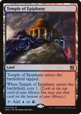Temple of Epiphany [Duel Decks: Elves vs. Inventors] | Dumpster Cat Games