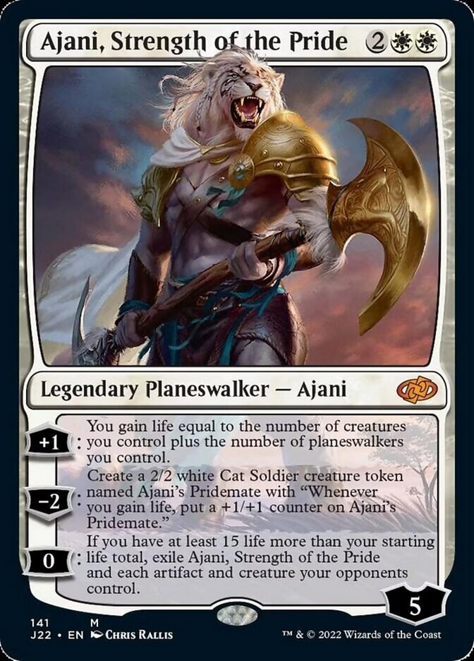 Ajani, Strength of the Pride [Jumpstart 2022] | Dumpster Cat Games