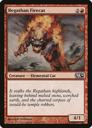 Regathan Firecat [Magic 2014] | Dumpster Cat Games