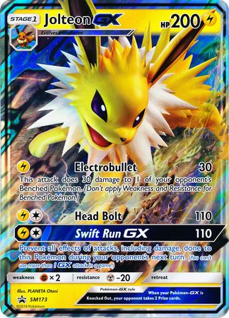 Jolteon GX (SM173) (Jumbo Card) [Sun & Moon: Black Star Promos] | Dumpster Cat Games