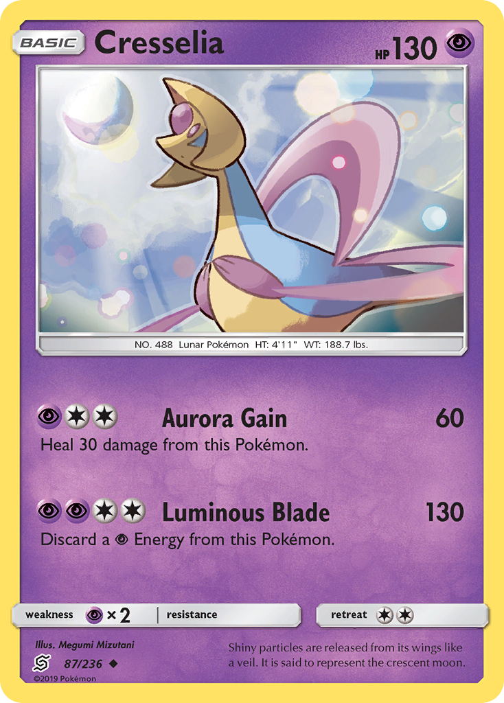 Cresselia (87/236) [Sun & Moon: Unified Minds] | Dumpster Cat Games