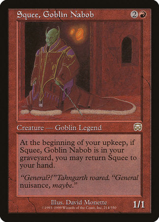 Squee, Goblin Nabob [Mercadian Masques] | Dumpster Cat Games