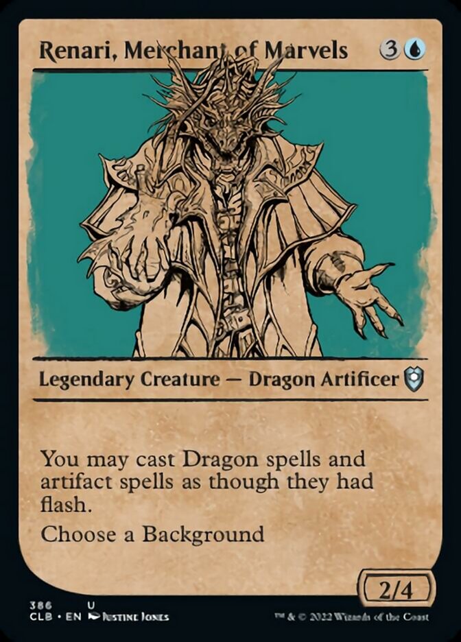 Renari, Merchant of Marvels (Showcase) [Commander Legends: Battle for Baldur's Gate] | Dumpster Cat Games