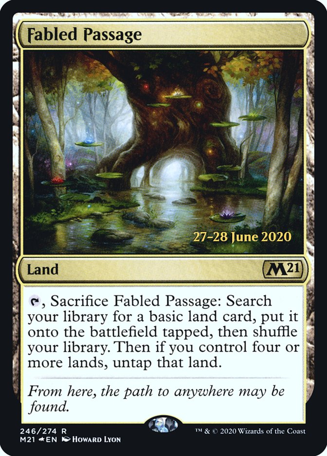 Fabled Passage  [Core Set 2021 Prerelease Promos] | Dumpster Cat Games