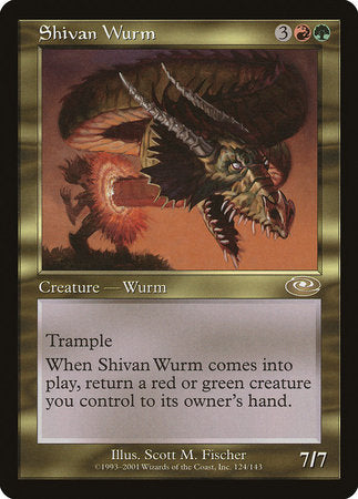Shivan Wurm [Planeshift] | Dumpster Cat Games