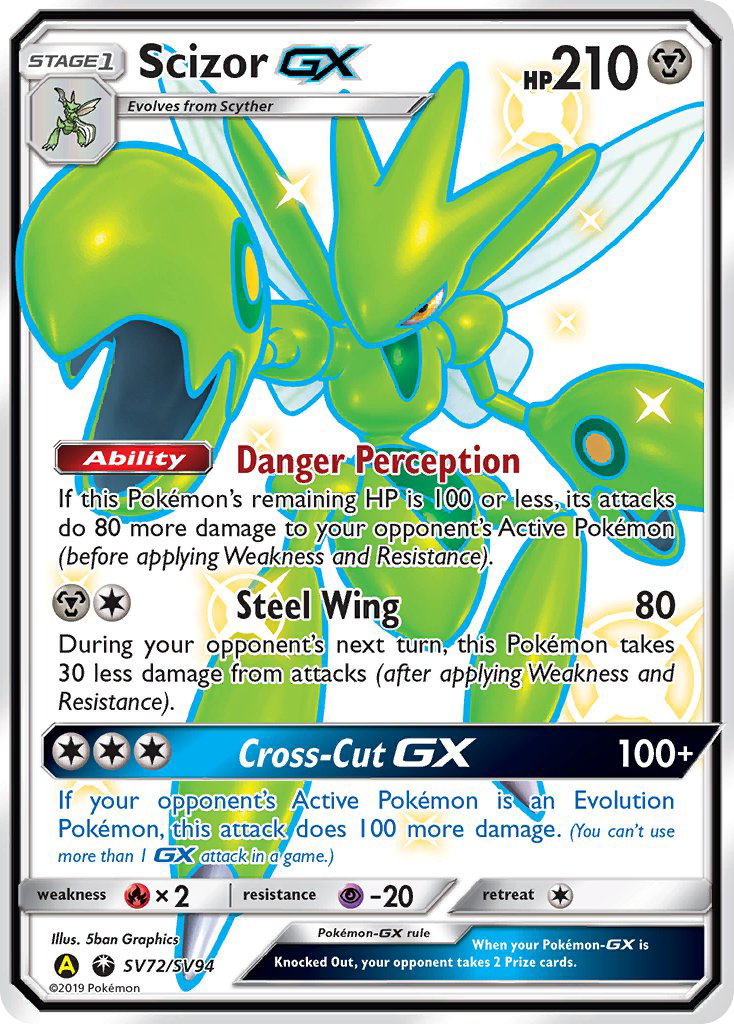 Scizor GX (SV72/SV94) [Sun & Moon: Hidden Fates - Shiny Vault] | Dumpster Cat Games