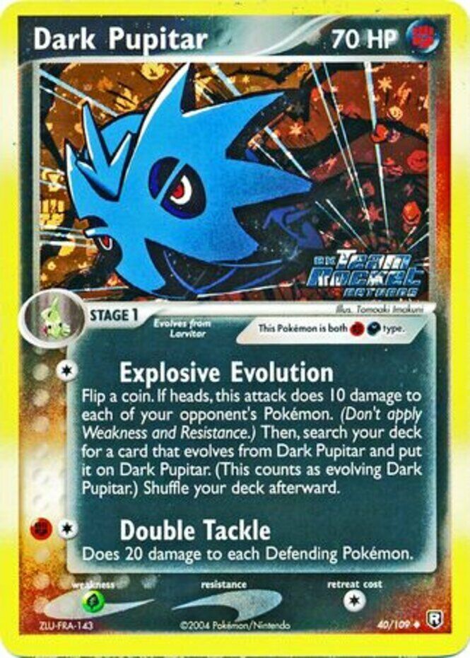 Dark Pupitar (40/109) (Stamped) [EX: Team Rocket Returns] | Dumpster Cat Games