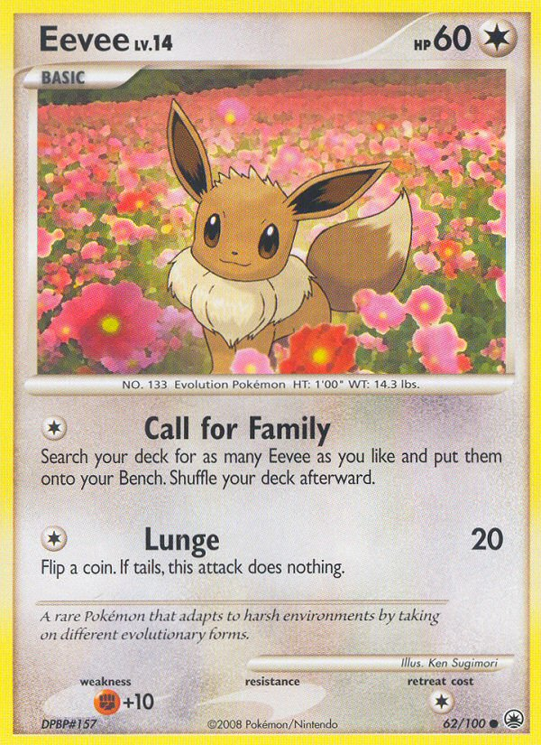 Eevee (62/100) [Diamond & Pearl: Majestic Dawn] | Dumpster Cat Games