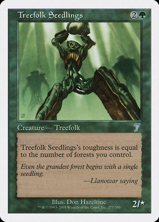 Treefolk Seedlings [Seventh Edition] | Dumpster Cat Games