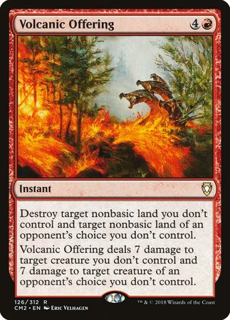 Volcanic Offering [Commander Anthology Volume II] | Dumpster Cat Games