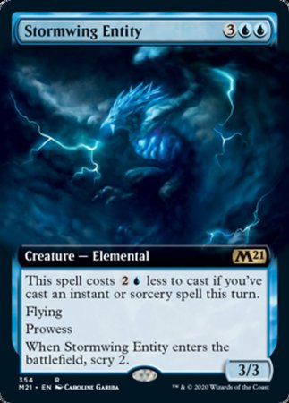 Stormwing Entity (Extended Art) [Core Set 2021] | Dumpster Cat Games