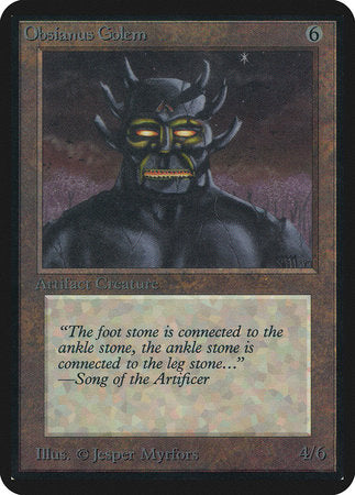 Obsianus Golem [Limited Edition Alpha] | Dumpster Cat Games