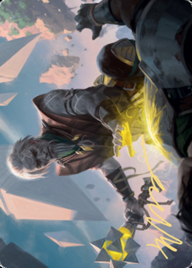 Expedition Healer Art Card (Gold-Stamped Signature) [Zendikar Rising Art Series] | Dumpster Cat Games