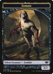 Horror // Zombie (016/036) Double-sided Token [Commander 2014 Tokens] | Dumpster Cat Games