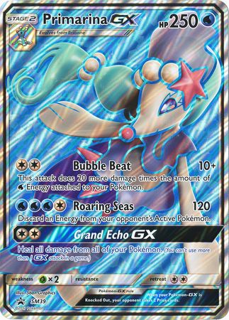 Primarina GX (SM39) (Jumbo Card) [Sun & Moon: Black Star Promos] | Dumpster Cat Games