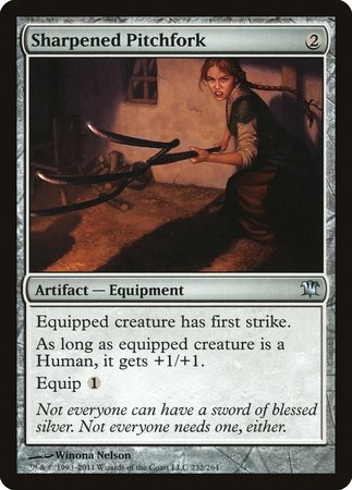 Sharpened Pitchfork [Innistrad] | Dumpster Cat Games