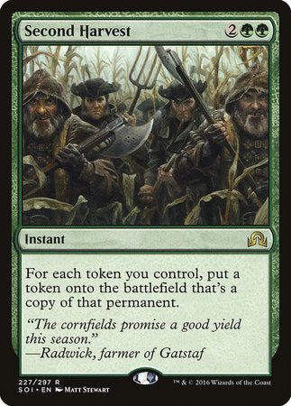 Second Harvest [Shadows over Innistrad] | Dumpster Cat Games