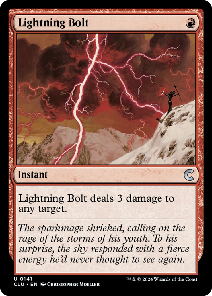Lightning Bolt [Ravnica: Clue Edition] | Dumpster Cat Games