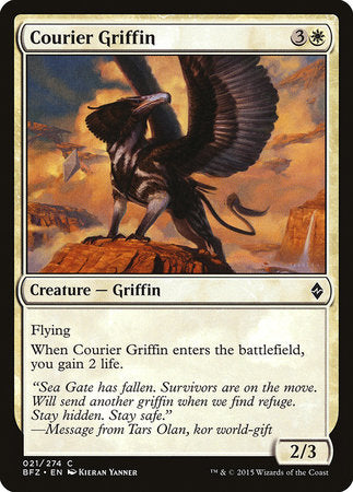 Courier Griffin [Battle for Zendikar] | Dumpster Cat Games