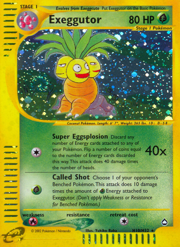 Exeggutor (H10/H32) [Aquapolis] | Dumpster Cat Games