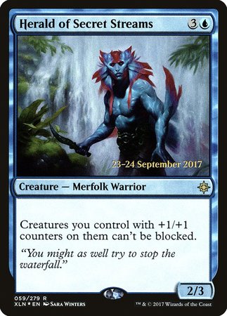 Herald of Secret Streams [Ixalan Promos] | Dumpster Cat Games