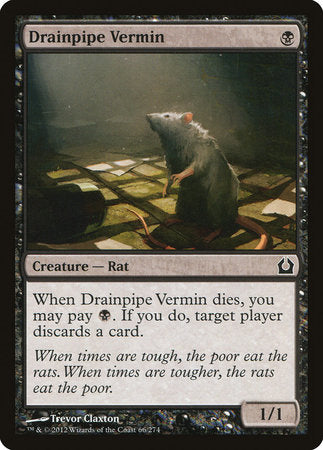 Drainpipe Vermin [Return to Ravnica] | Dumpster Cat Games