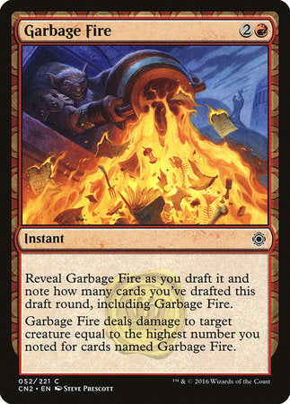 Garbage Fire [Conspiracy: Take the Crown] | Dumpster Cat Games