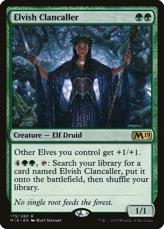 Elvish Clancaller [Core Set 2019] | Dumpster Cat Games