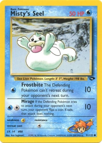 Misty's Seel (91/132) [Gym Challenge Unlimited] | Dumpster Cat Games