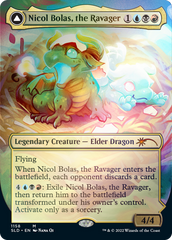 Nicol Bolas, the Ravager // Nicol Bolas, the Arisen (Borderless) [Secret Lair: From Cute to Brute] | Dumpster Cat Games