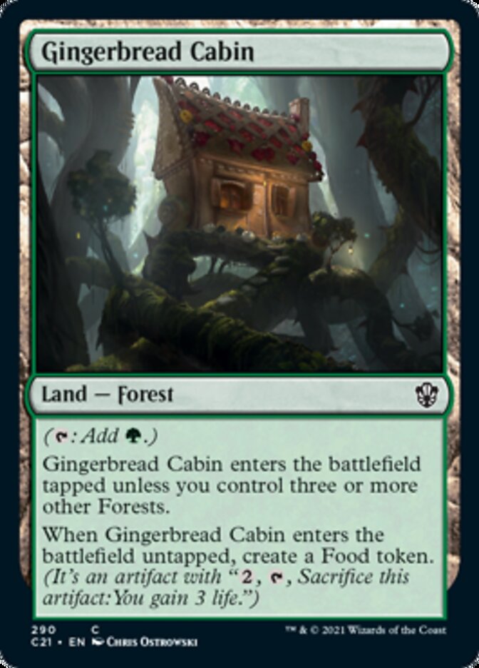 Gingerbread Cabin [Commander 2021] | Dumpster Cat Games