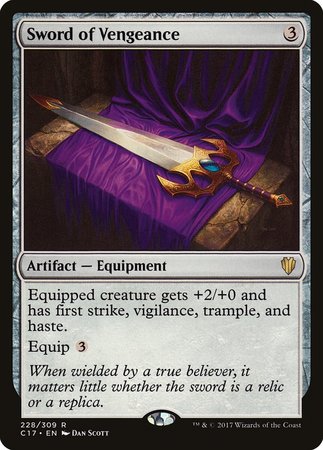 Sword of Vengeance [Commander 2017] | Dumpster Cat Games