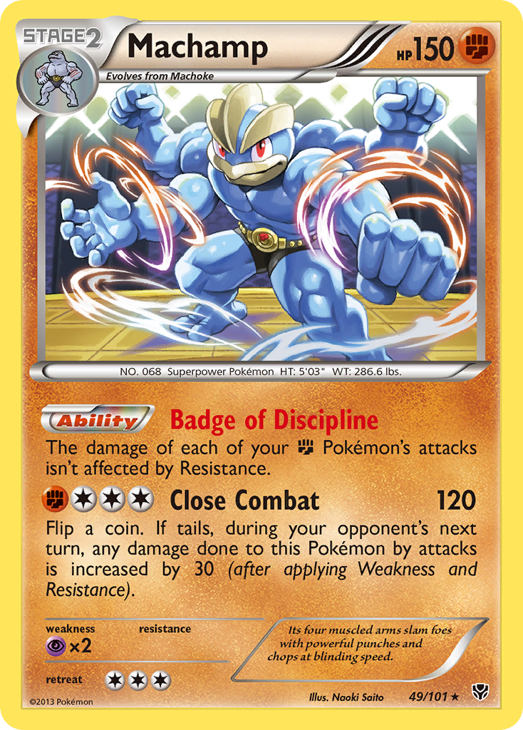 Machamp (49/101) [Black & White: Plasma Blast] | Dumpster Cat Games