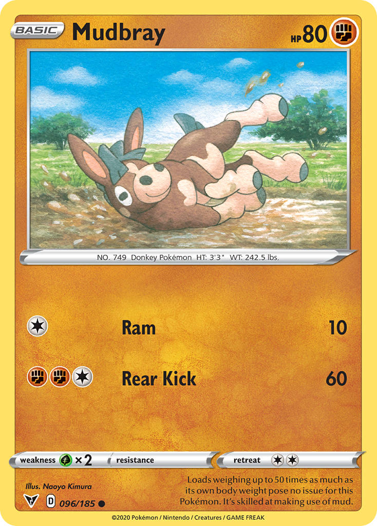 Mudbray (096/185) [Sword & Shield: Vivid Voltage] | Dumpster Cat Games