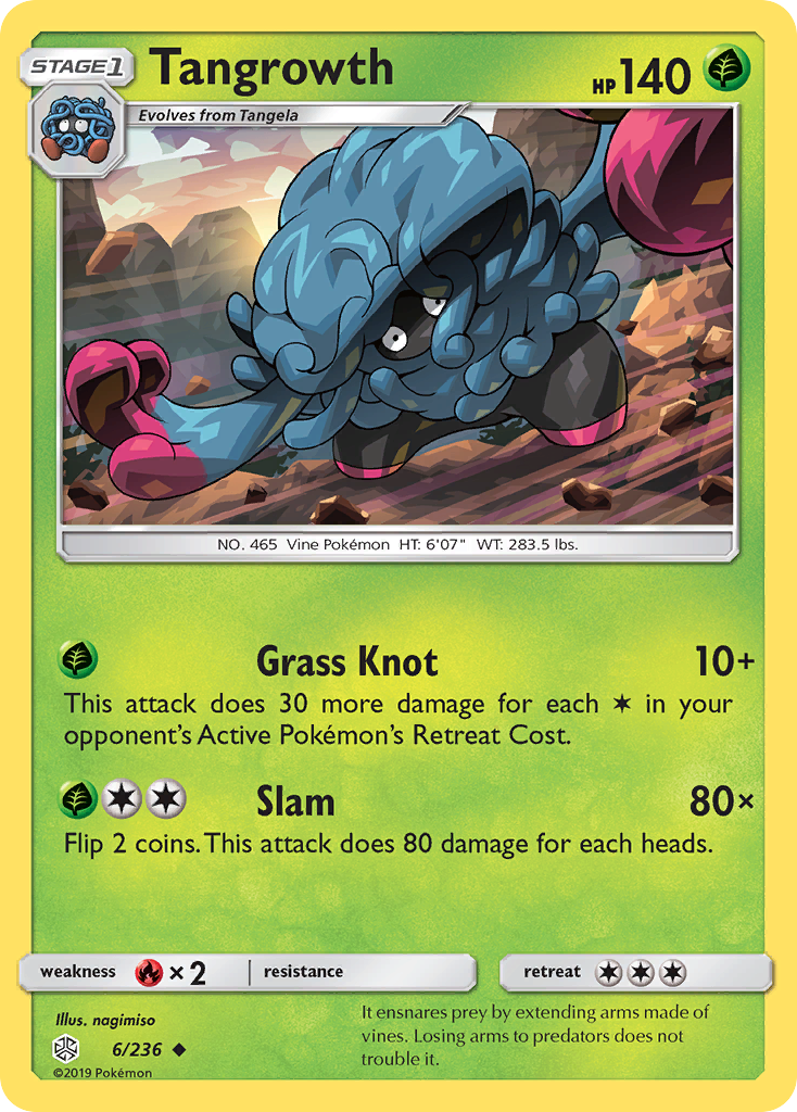 Tangrowth (6/236) [Sun & Moon: Cosmic Eclipse] | Dumpster Cat Games