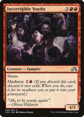 Incorrigible Youths [Shadows over Innistrad] | Dumpster Cat Games
