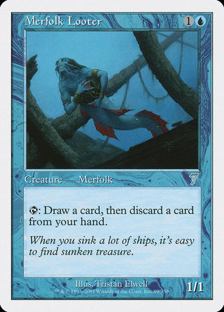 Merfolk Looter [Seventh Edition] | Dumpster Cat Games