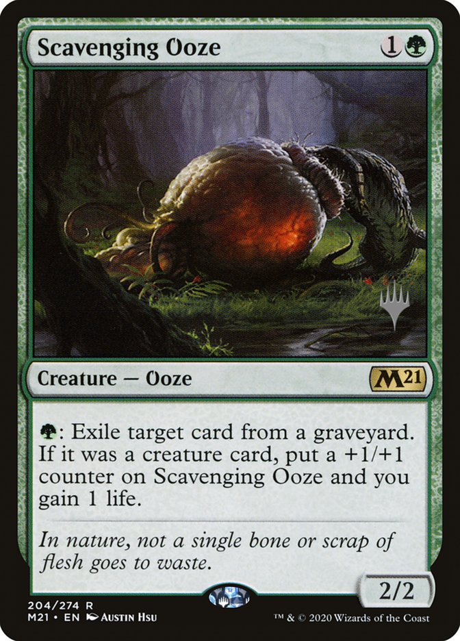 Scavenging Ooze (Promo Pack) [Core Set 2021 Promos] | Dumpster Cat Games