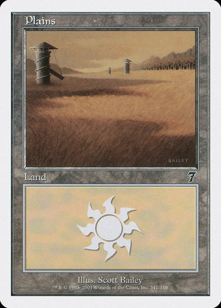 Plains (341) [Seventh Edition] | Dumpster Cat Games