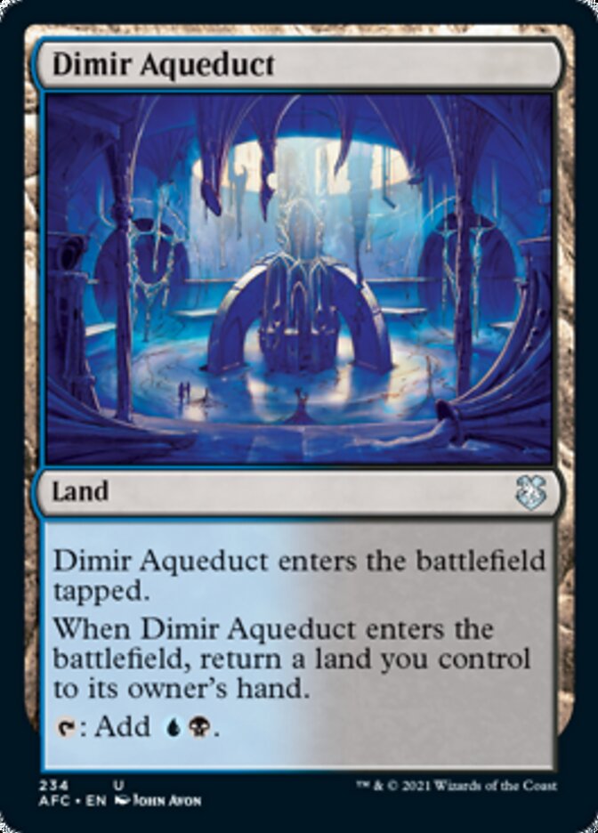 Dimir Aqueduct [Dungeons & Dragons: Adventures in the Forgotten Realms Commander] | Dumpster Cat Games