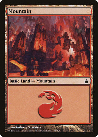 Mountain (301) [Ravnica: City of Guilds] | Dumpster Cat Games