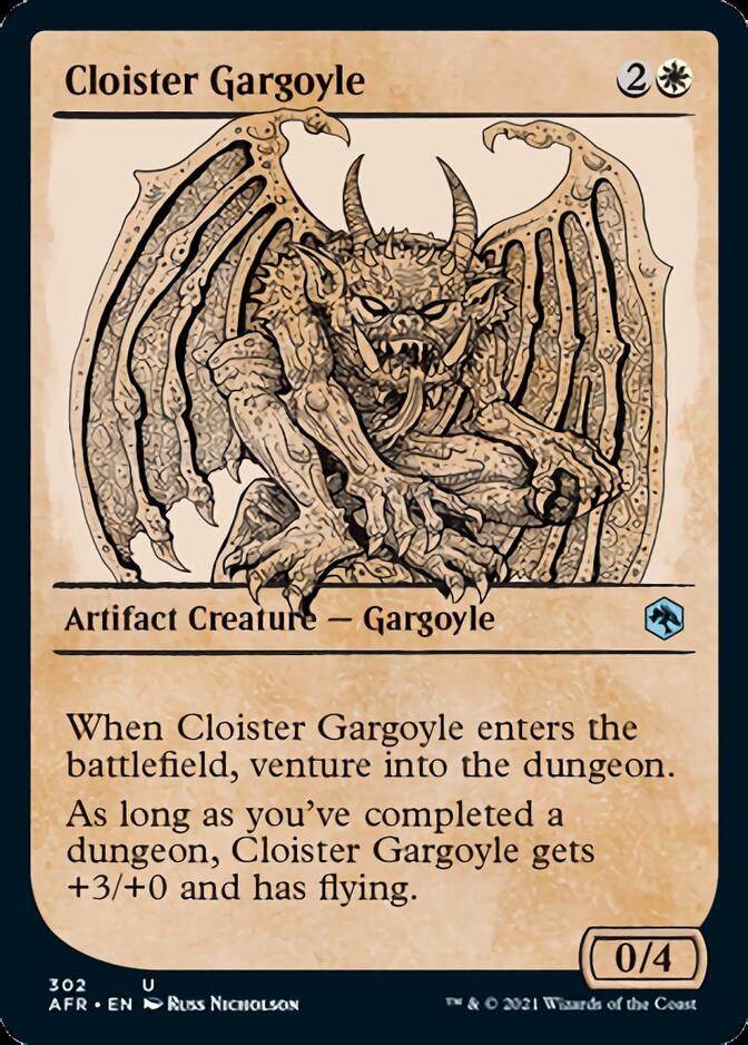 Cloister Gargoyle  (Showcase) [Dungeons & Dragons: Adventures in the Forgotten Realms] | Dumpster Cat Games