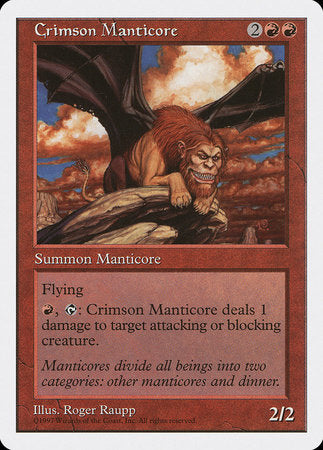 Crimson Manticore [Fifth Edition] | Dumpster Cat Games