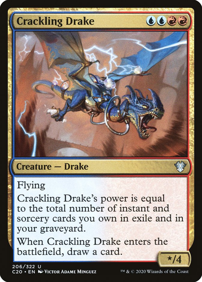 Crackling Drake [Commander 2020] | Dumpster Cat Games