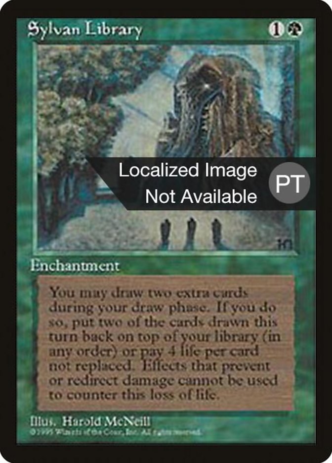 Sylvan Library [Fourth Edition (Foreign Black Border)] | Dumpster Cat Games