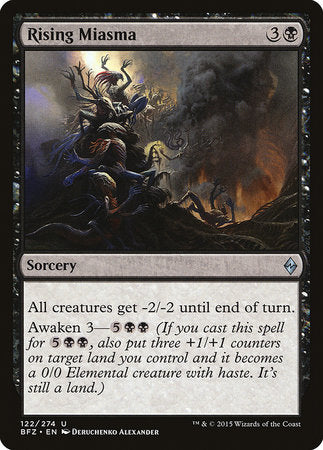Rising Miasma [Battle for Zendikar] | Dumpster Cat Games
