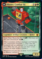 Blaster, Combat DJ // Blaster, Morale Booster [Universes Beyond: Transformers] | Dumpster Cat Games